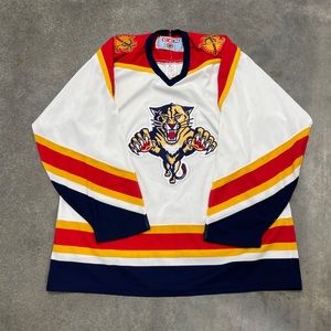 VTG Florida Panthers CCM Hockey Jersey XL USA Made Stitch